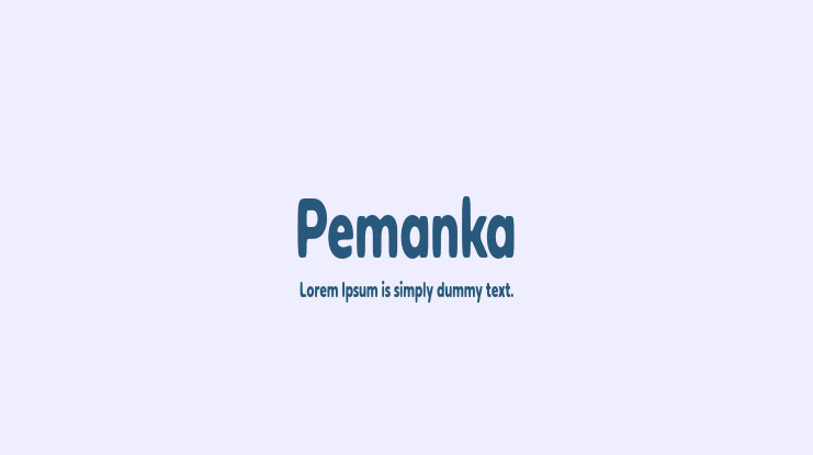 Pemanka Font