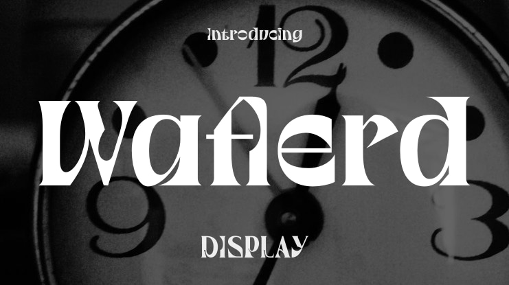 Waflerd Font