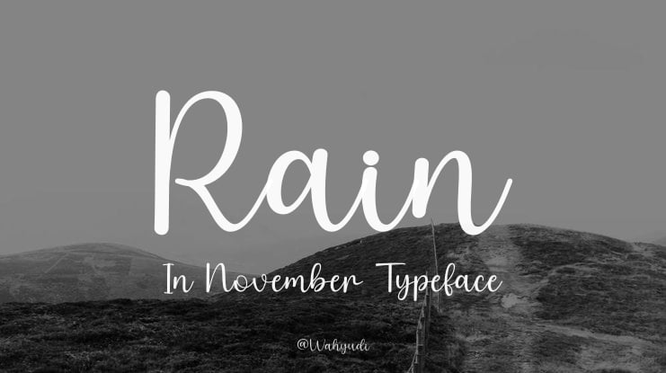 Rain In November Font