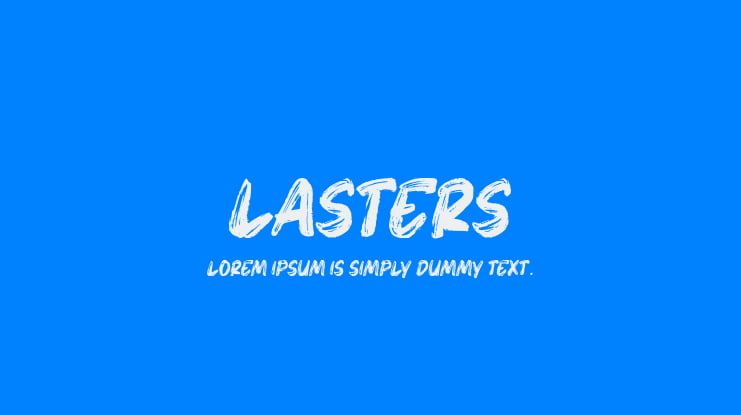 Lasters Font