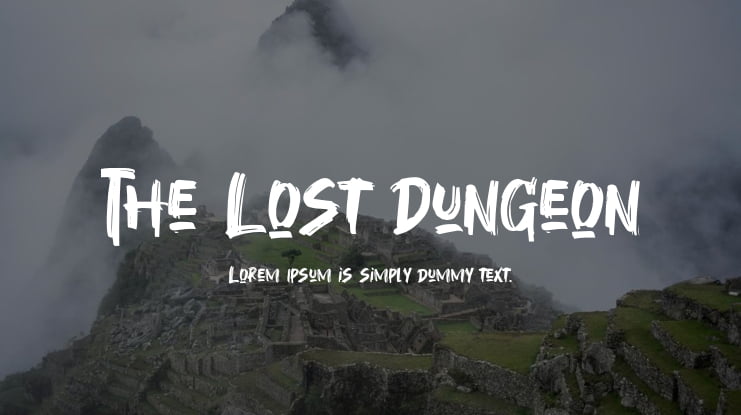 The Lost Dungeon Font