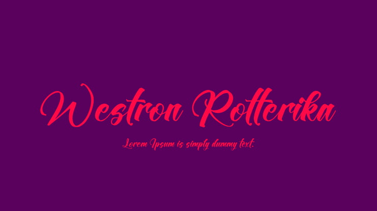 Westron Rotterika Font