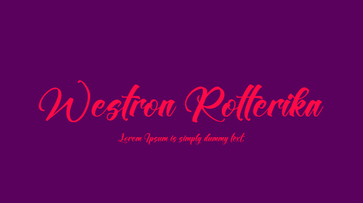 Westron Rotterika Font