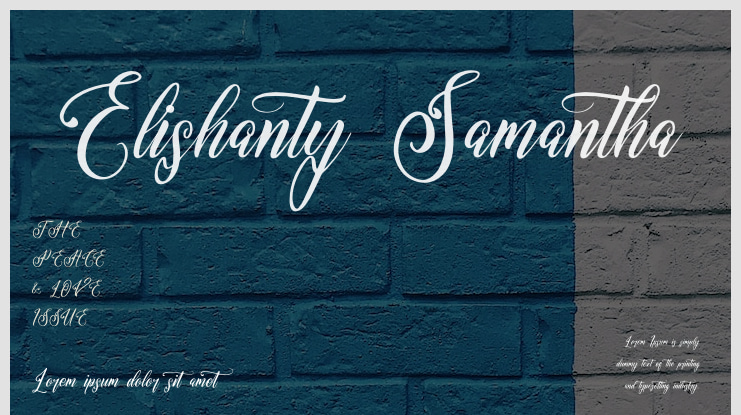 Elishanty Samantha Font