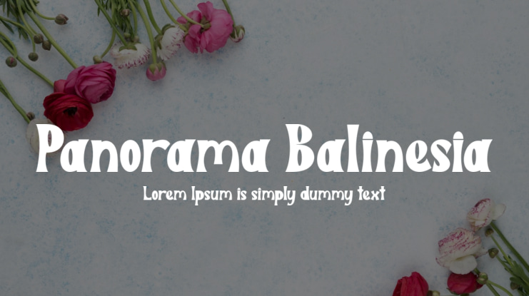 Panorama Balinesia Font Family
