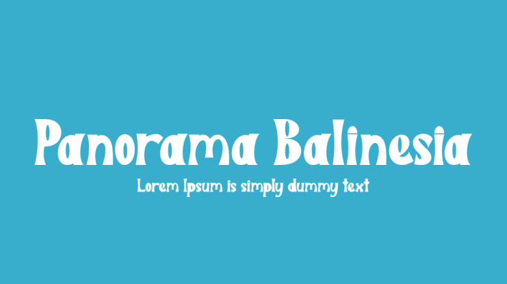 Panorama Balinesia Font Family