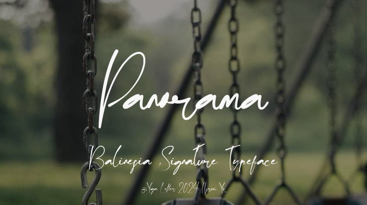 Panorama Balinesia Signature Font Family