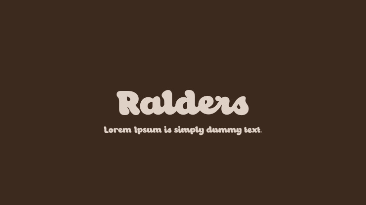 Ralders Font