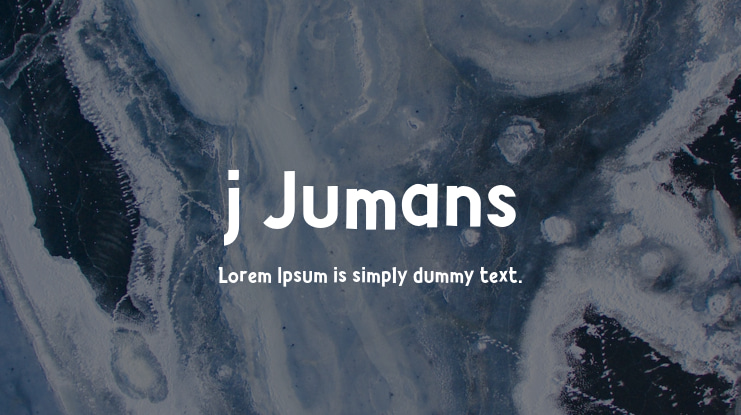 j Jumans Font