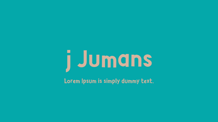 j Jumans Font