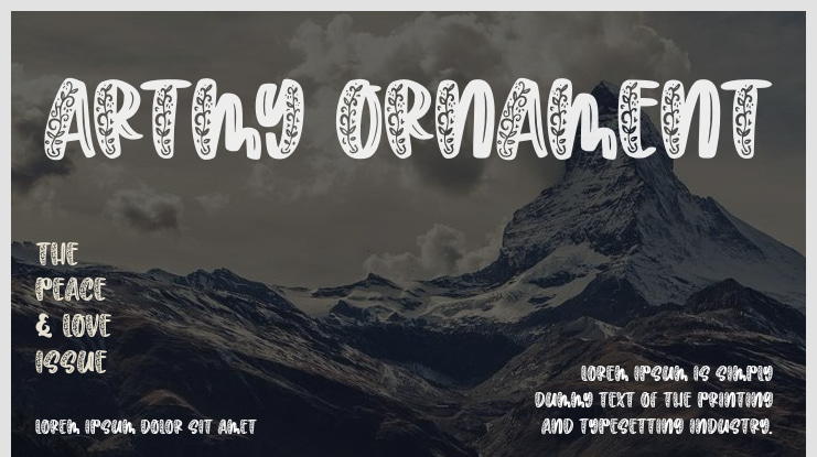 Artmy Ornament Font