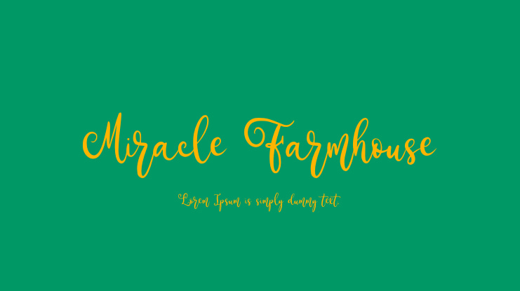 Miracle Farmhouse Font