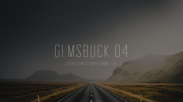 Gemsbuck 04 Font