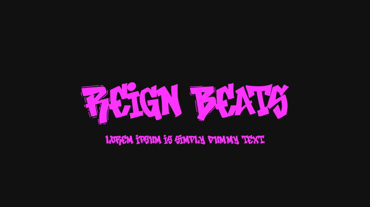 Reign Beats Font