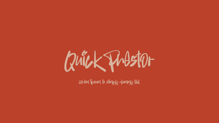 Quick Phestor Font