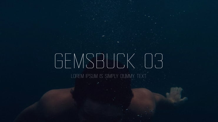 Gemsbuck 03 Font