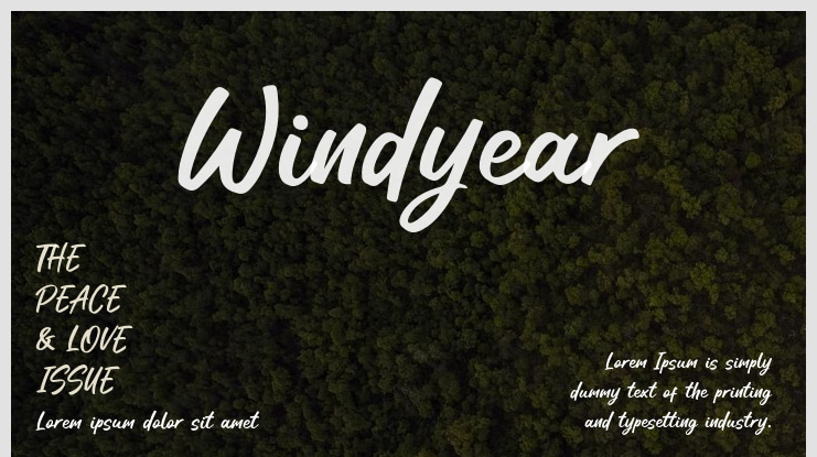 Windyear Font