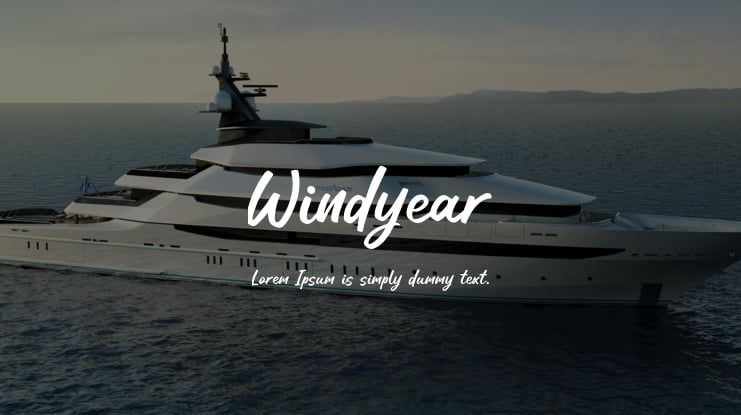 Windyear Font