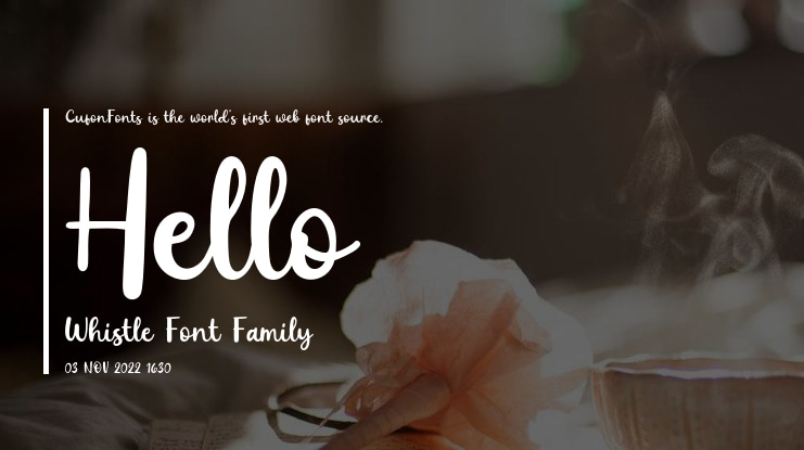 Hello Whistle Font
