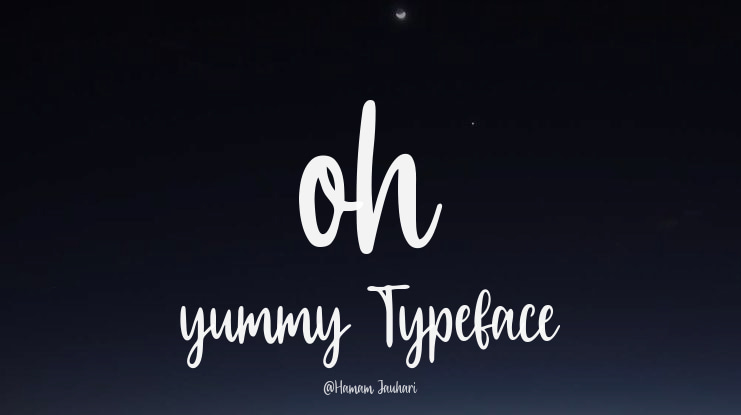oh yummy Font