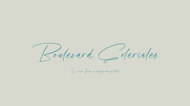 Boulevard Goleriales Font
