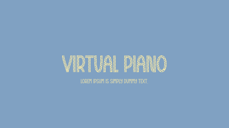 Virtual Piano Font
