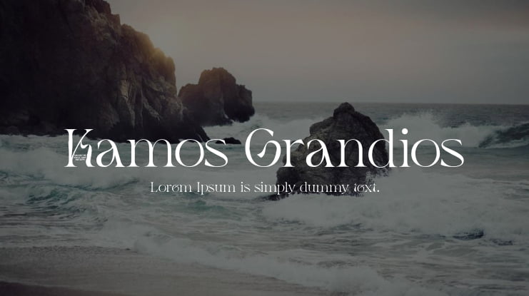 Kamos Grandios Font