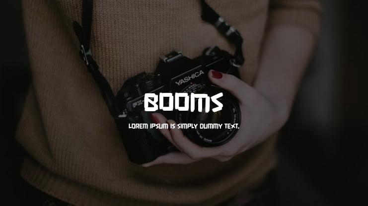 Booms Font