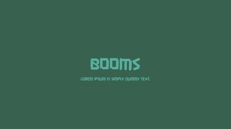 Booms Font