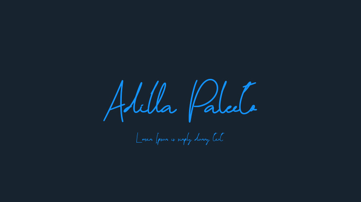 Adilla Paleeto Font