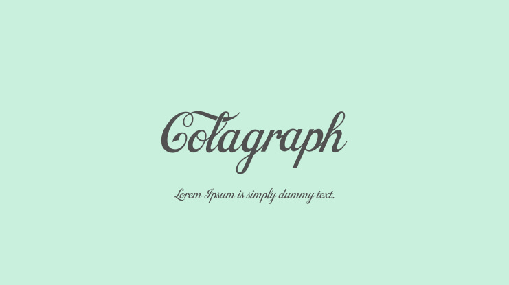 Colagraph Font Family
