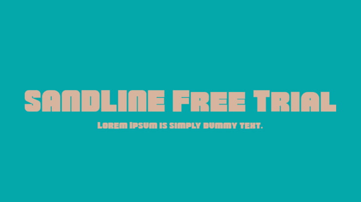 SANDLINE Free Trial Font