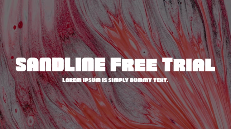 SANDLINE Free Trial Font