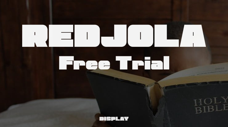 REDJOLA Free Trial Font