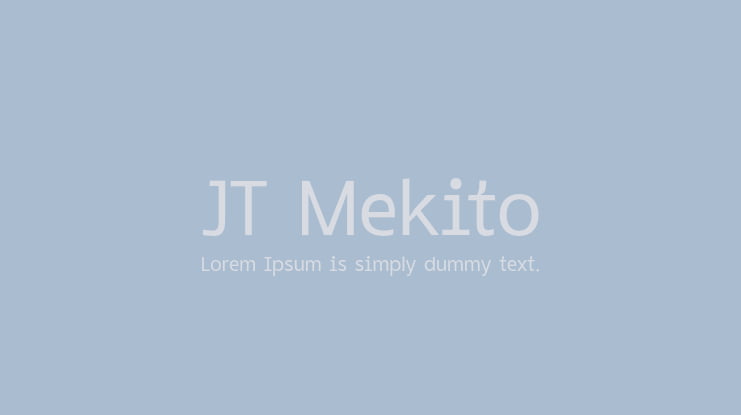 JT Mekito Font