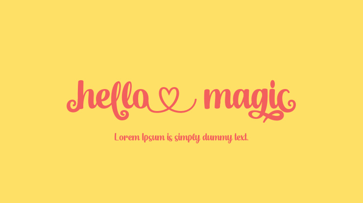 Hello Magic Font