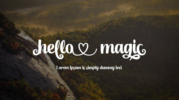 Hello Magic Font
