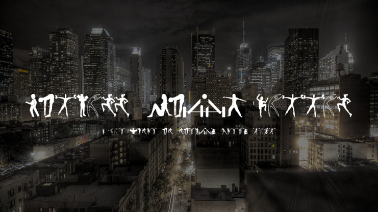 Fitness Silhouettes Font