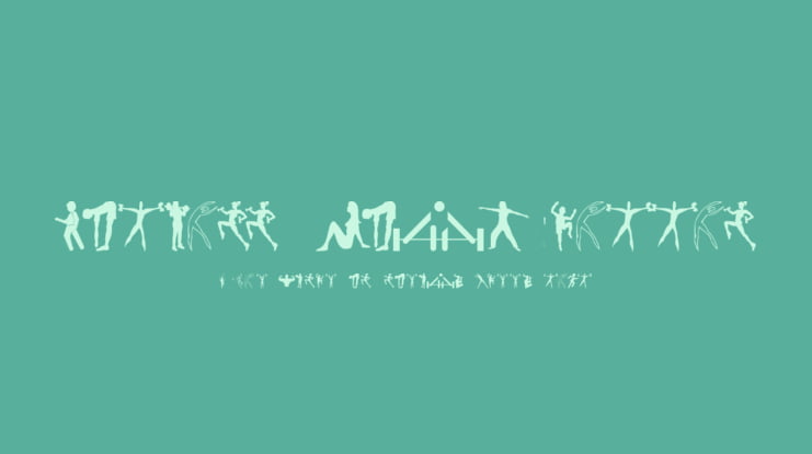Fitness Silhouettes Font