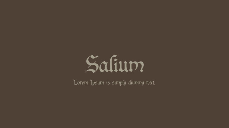 Salium Font