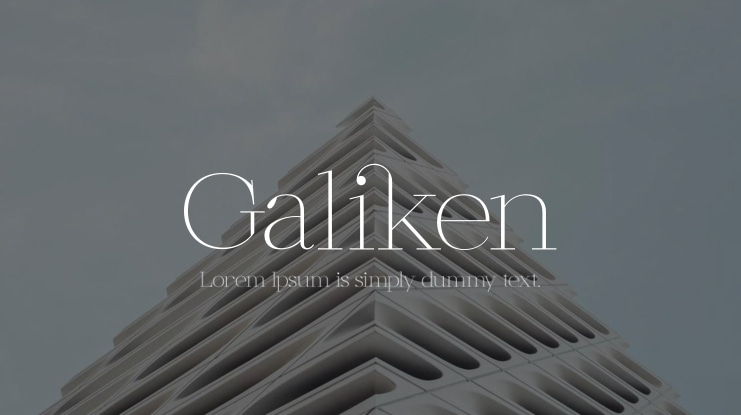 Galiken Font