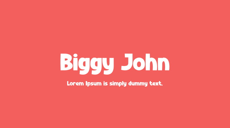 Biggy John Font