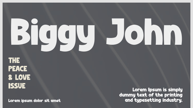 Biggy John Font