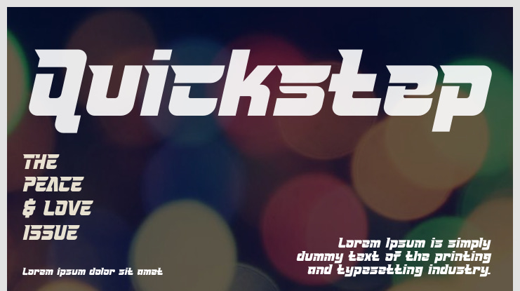 Quickstep Font