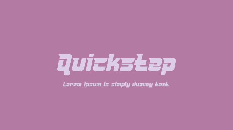 Quickstep Font