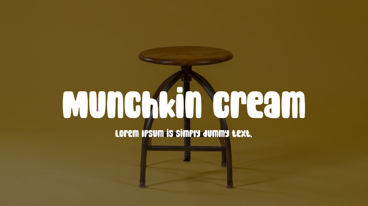 Munchkin Cream Font