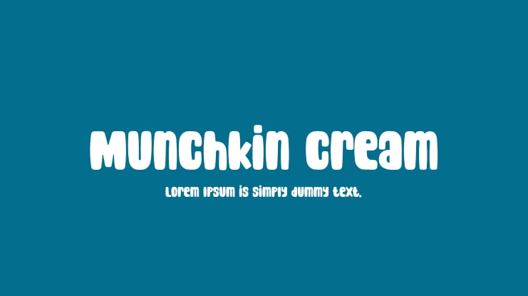 Munchkin Cream Font