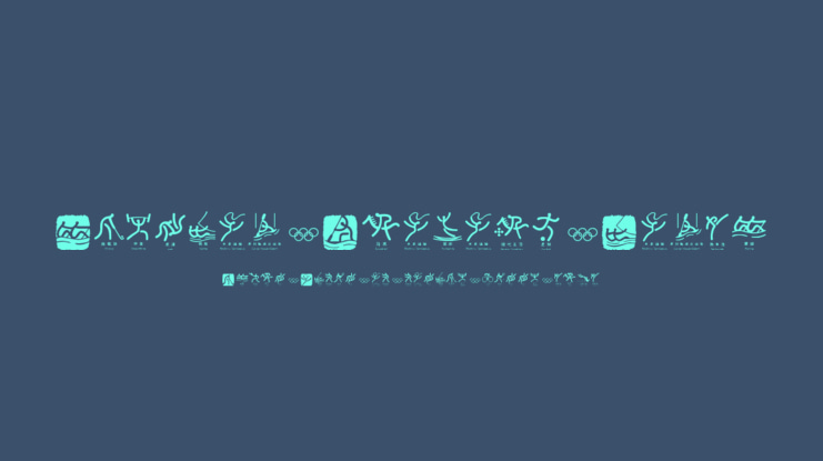 Olympic Beijing Picto Font