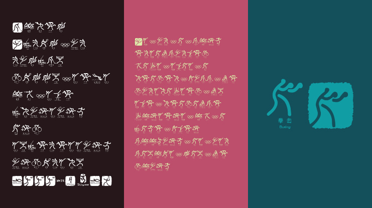 Olympic Beijing Picto Font