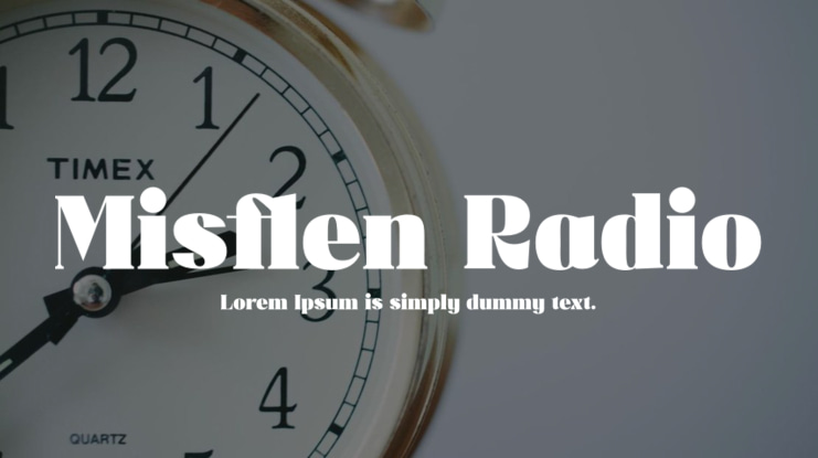 Misflen Radio Font